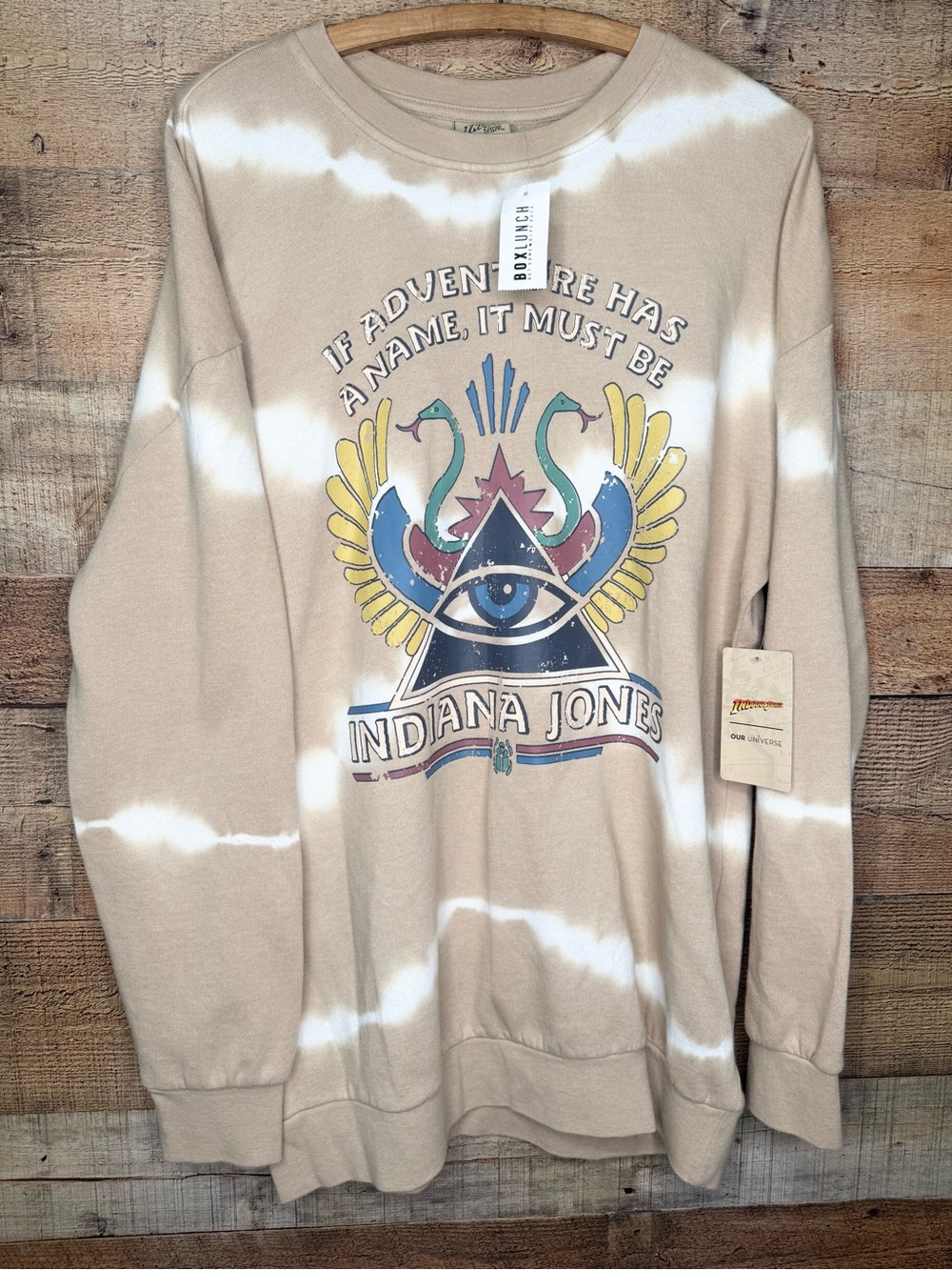 BoxLunch Disney INDIANA JONES Forbidden Eye Exclusive Sweatshirt M New w/Tags!
